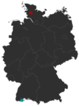 Deutschlandkarte: Wo liegt ?