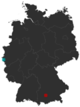 Deutschlandkarte: Wo liegt ?