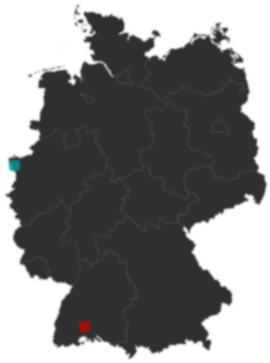 Deutschlandkarte: Wo liegt ?