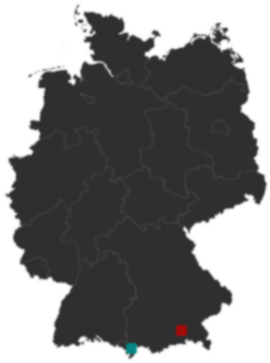 Deutschlandkarte: Wo liegt ?