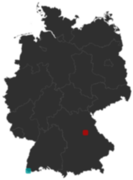 Deutschlandkarte: Wo liegt ?