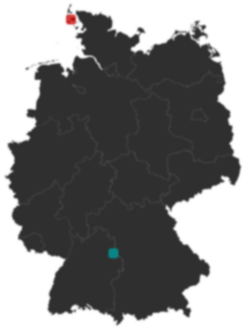 Deutschlandkarte: Wo liegt ?