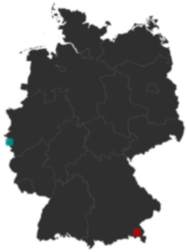 Deutschlandkarte: Wo liegt ?