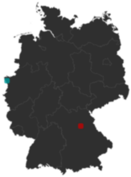 Deutschlandkarte: Wo liegt ?