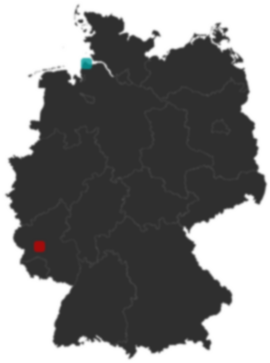 Deutschlandkarte: Wo liegt ?