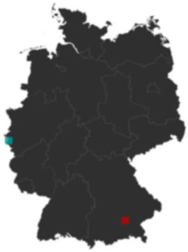 Deutschlandkarte: Wo liegt ?