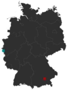 Deutschlandkarte: Wo liegt ?