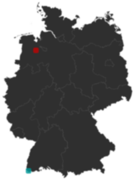 Deutschlandkarte: Wo liegt ?