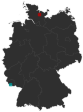 Deutschlandkarte: Wo liegt ?