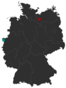 Deutschlandkarte: Wo liegt ?