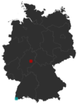 Deutschlandkarte: Wo liegt ?