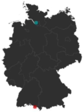 Deutschlandkarte: Wo liegt ?