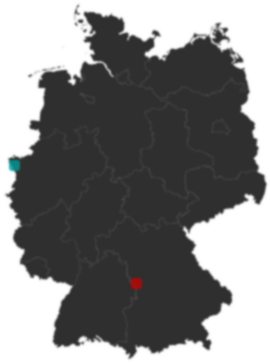 Deutschlandkarte: Wo liegt ?