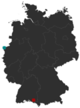 Deutschlandkarte: Wo liegt ?