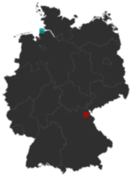 Deutschlandkarte: Wo liegt ?