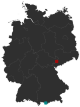 Deutschlandkarte: Wo liegt ?