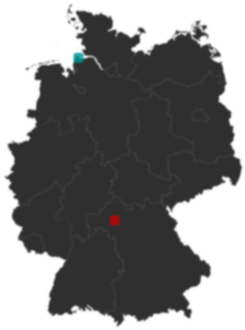 Deutschlandkarte: Wo liegt ?