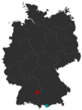 Deutschlandkarte: Wo liegt ?