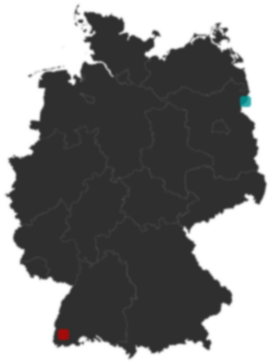 Deutschlandkarte: Wo liegt ?
