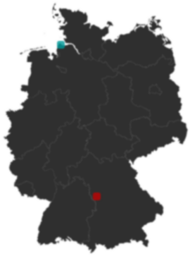 Deutschlandkarte: Wo liegt ?