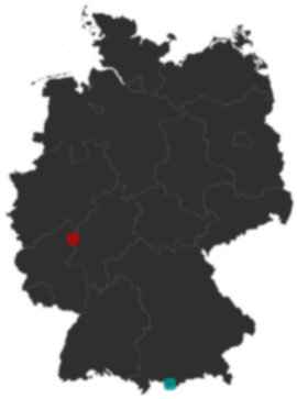 Deutschlandkarte: Wo liegt ?