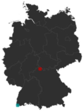 Deutschlandkarte: Wo liegt ?