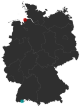 Deutschlandkarte: Wo liegt ?