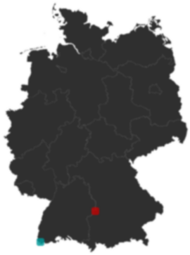 Deutschlandkarte: Wo liegt ?