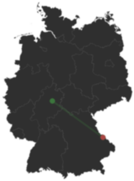 Karte: Neukirchen und Ribenzing auf der Deutschlandkarte