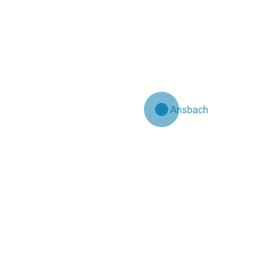 Karte Landkreis Ansbach