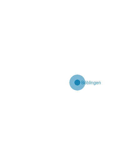 Karte Landkreis Böblingen
