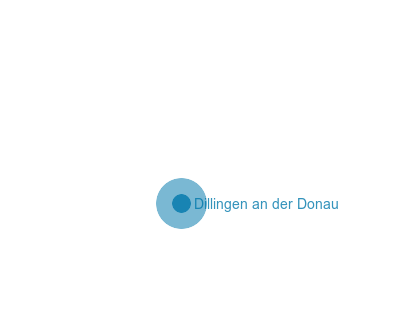 Karte Landkreis Dillingen an der Donau