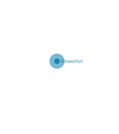 Karte Landkreis Schweinfurt