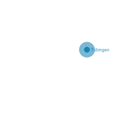 Baden-Württemberg: Karte Landkreis Tübingen
