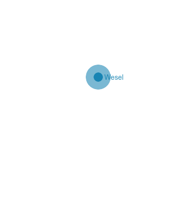 Nordrhein-Westfalen: Karte Kreis Wesel