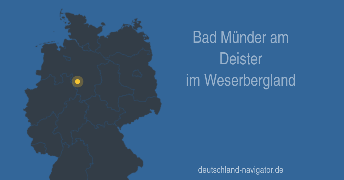 Bad Münder am Deister in Niedersachsen Infos und Wissenswertes über Bad Münder