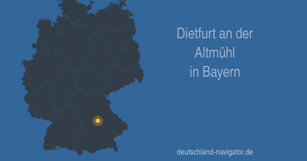Dietfurt an der Altmühl im Altmühltal (Bayern) Stadtplan