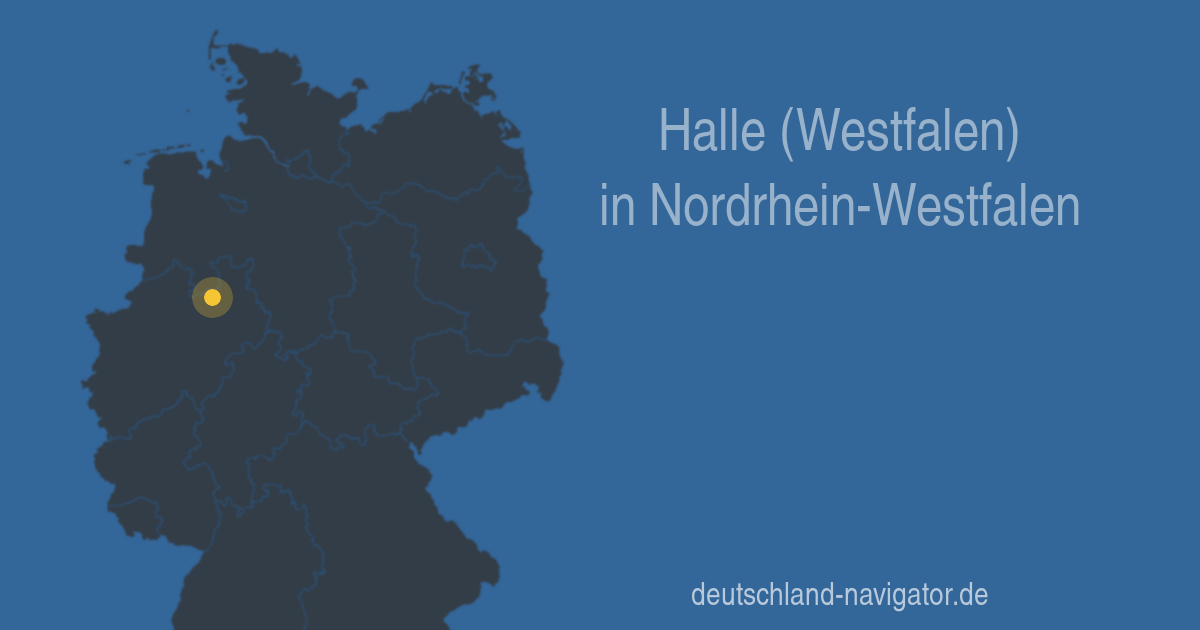 Halle (Westfalen) in NordrheinWestfalen Infos und