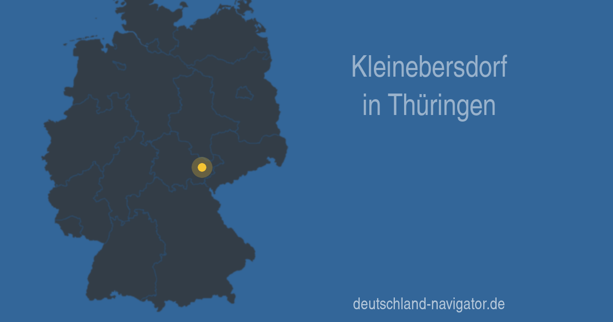 Kleinebersdorf in Thüringen Karte, Infos und Wissenswertes über