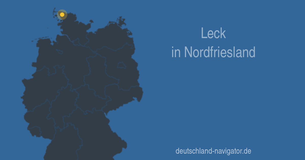 Leck in Nordfriesland (Schleswig-Holstein) - Stadtplan, Wetter