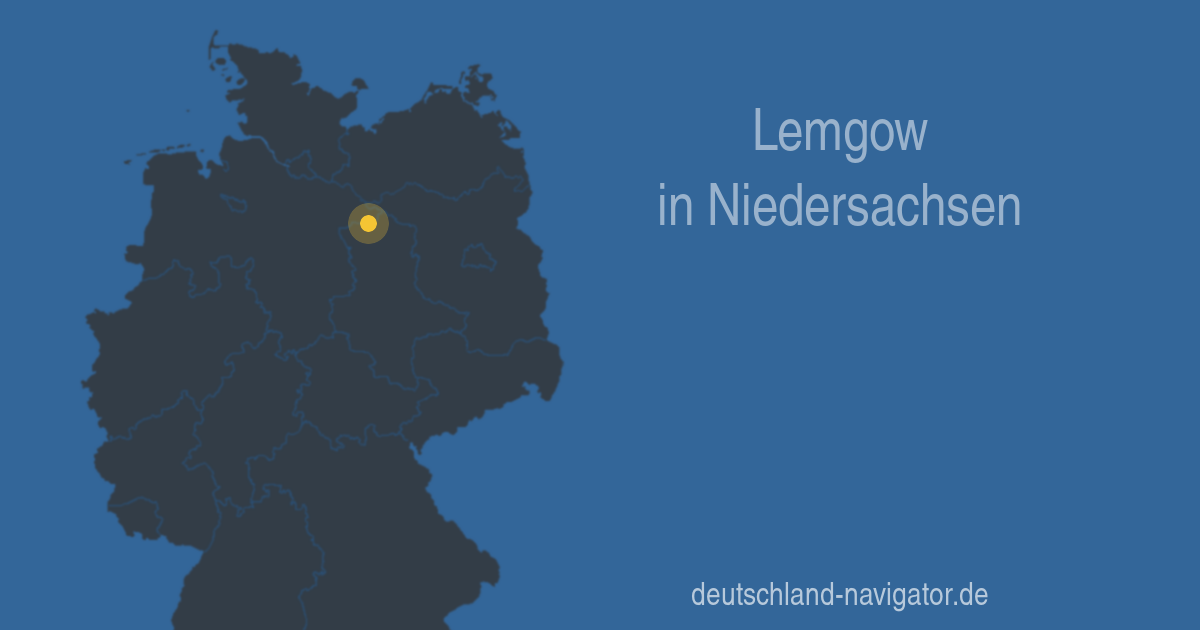 Lemgow in Niedersachsen Karte, Infos und Wissenswertes über Lemgow