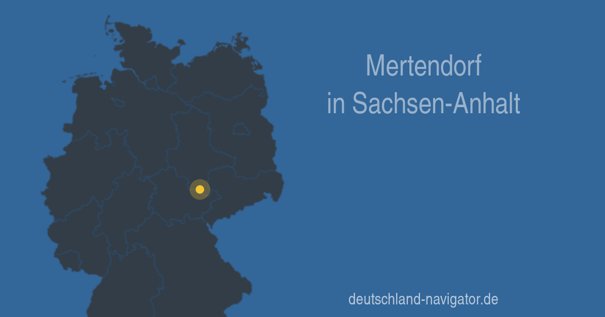 Mertendorf in SachsenAnhalt Karte, Infos und Wissenswertes über