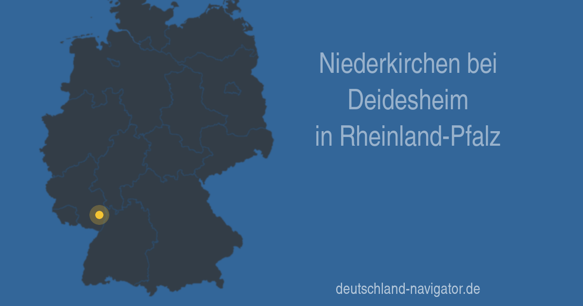 Niederkirchen bei Deidesheim in RheinlandPfalz Karte, Infos und