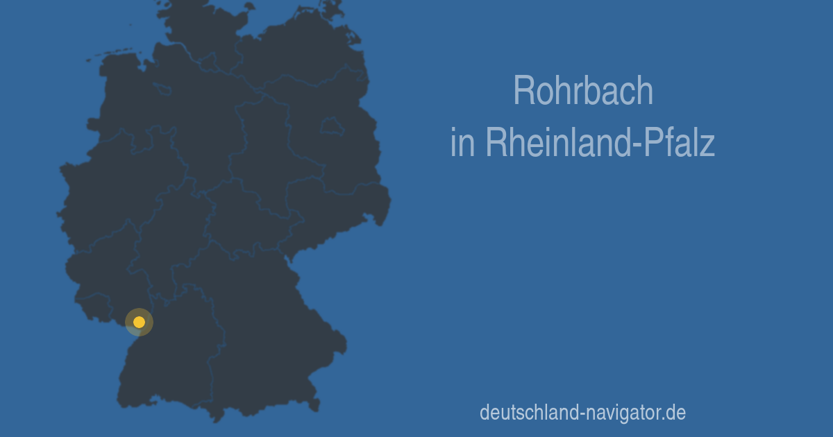 Rohrbach in RheinlandPfalz Karte, Infos und Wissenswertes über Rohrbach