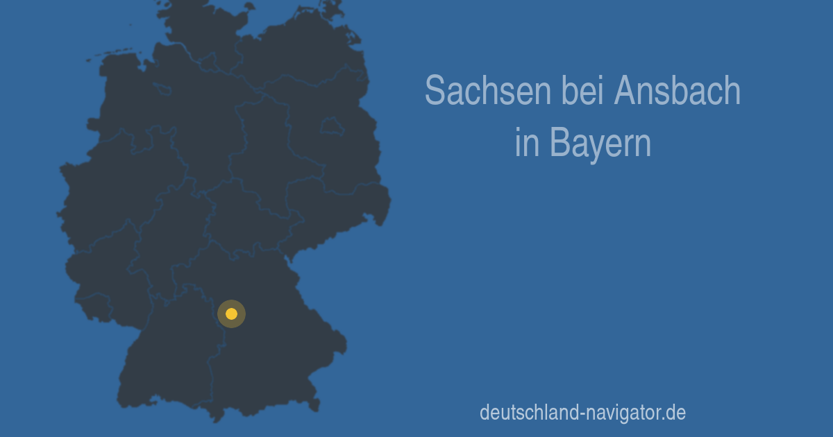Plz Sachsen Bei Ansbach