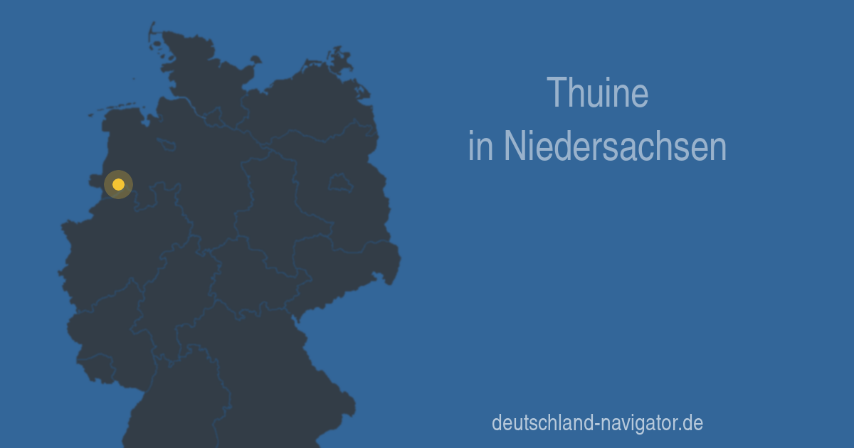 492 Thuine In Niedersachsen Alle Infos Karte Wetter Und Mehr Beim Deutschland Navigator