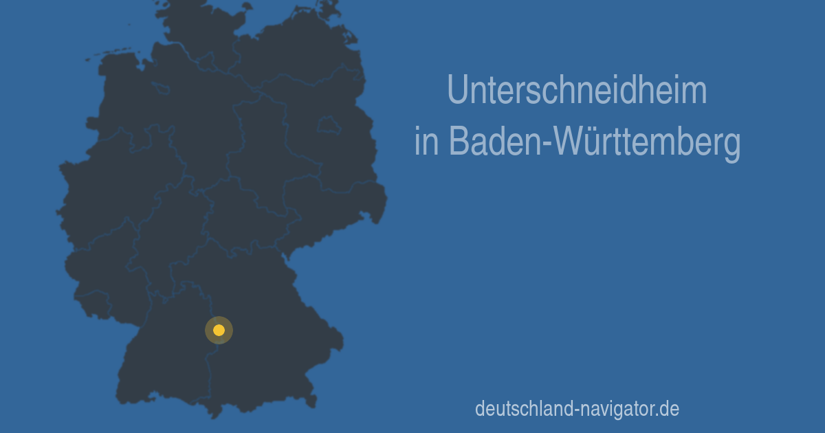 Unterschneidheim in BadenWürttemberg Karte, Infos und Wissenswertes