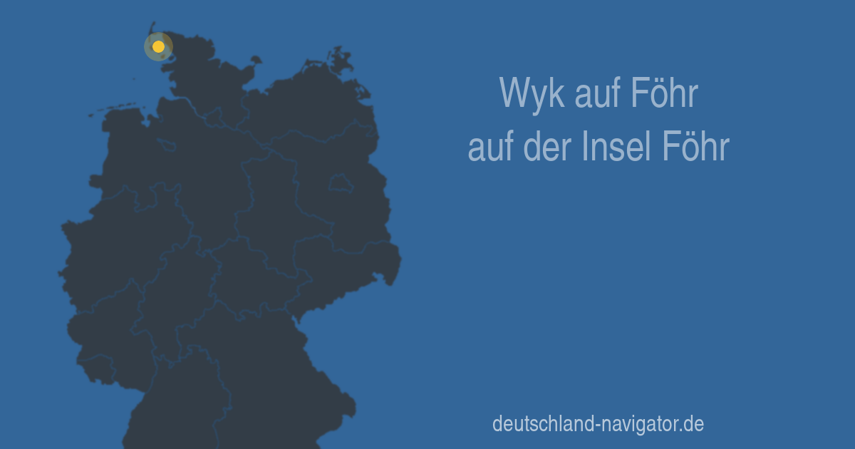 25938 Wyk Auf Fohr In Schleswig Holstein Alle Infos Karte